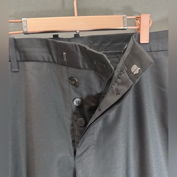 All Saints Men’s black dress pants, button fly, like new, from TV Show wardrobe - Picture 5 of 6